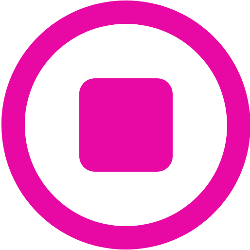 Circle with square in the middle